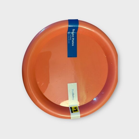 Bright Pink 4-Piece Plate & Bowl Set – Dollar General Brand, 11” Plates - Picture 3 of 3